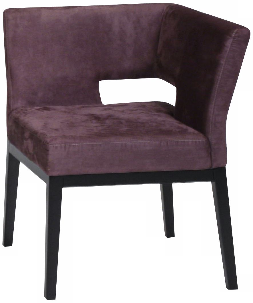 Eggplant Microfiber Corner Chair