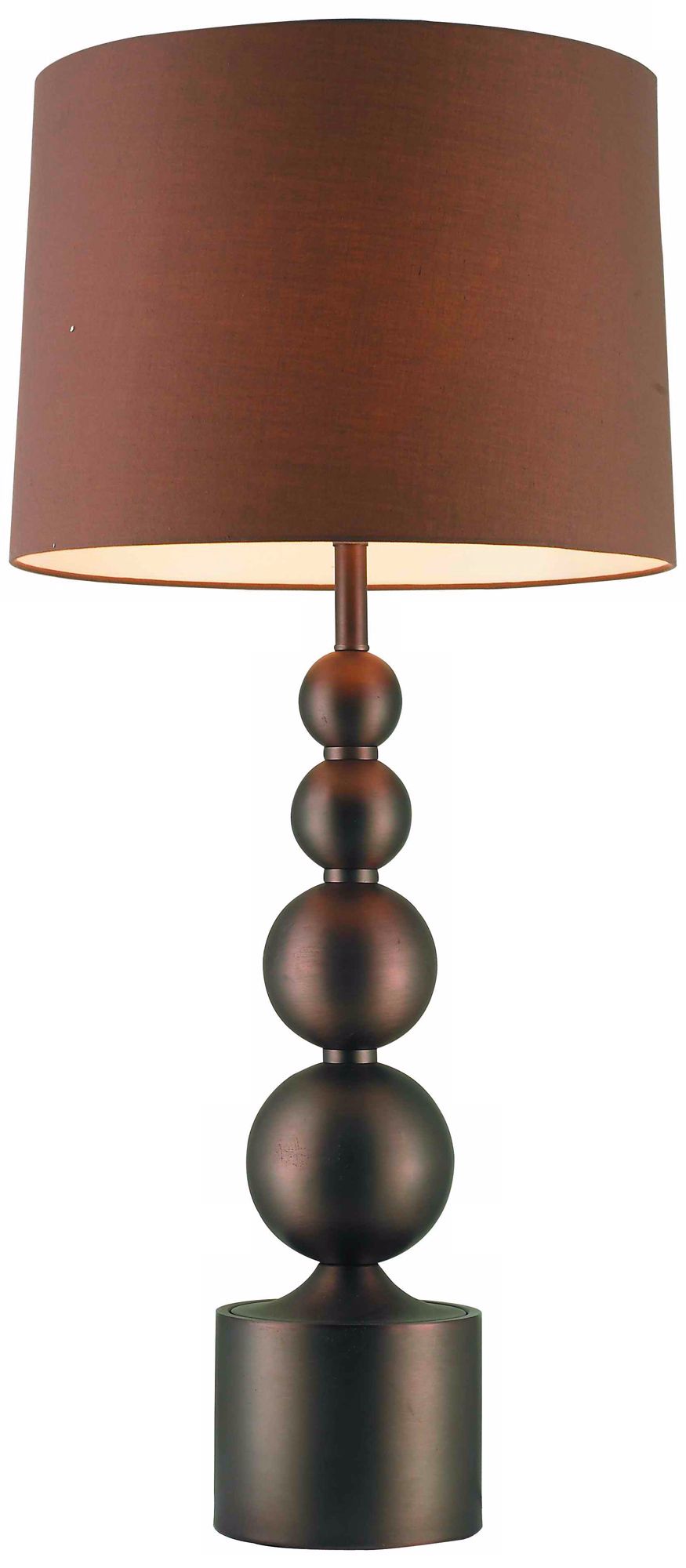 Possini Euro Design Stacked Bronze Globes Table Lamp