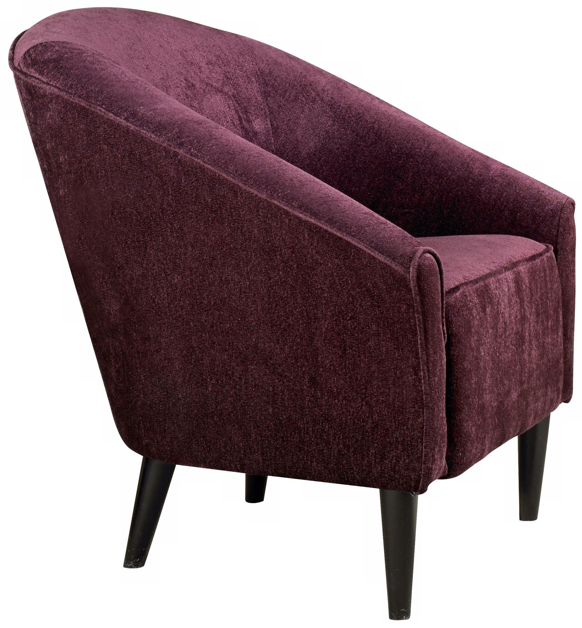Orion Eggplant Chenille Club Chair