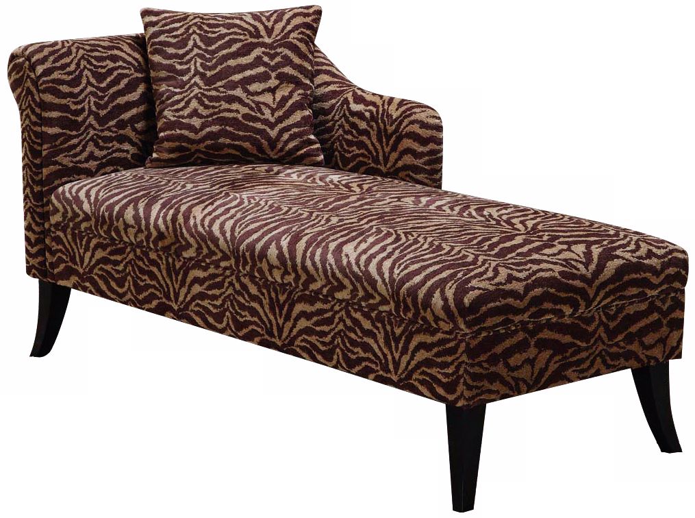 Patterson Tiger Chenille Chaise
