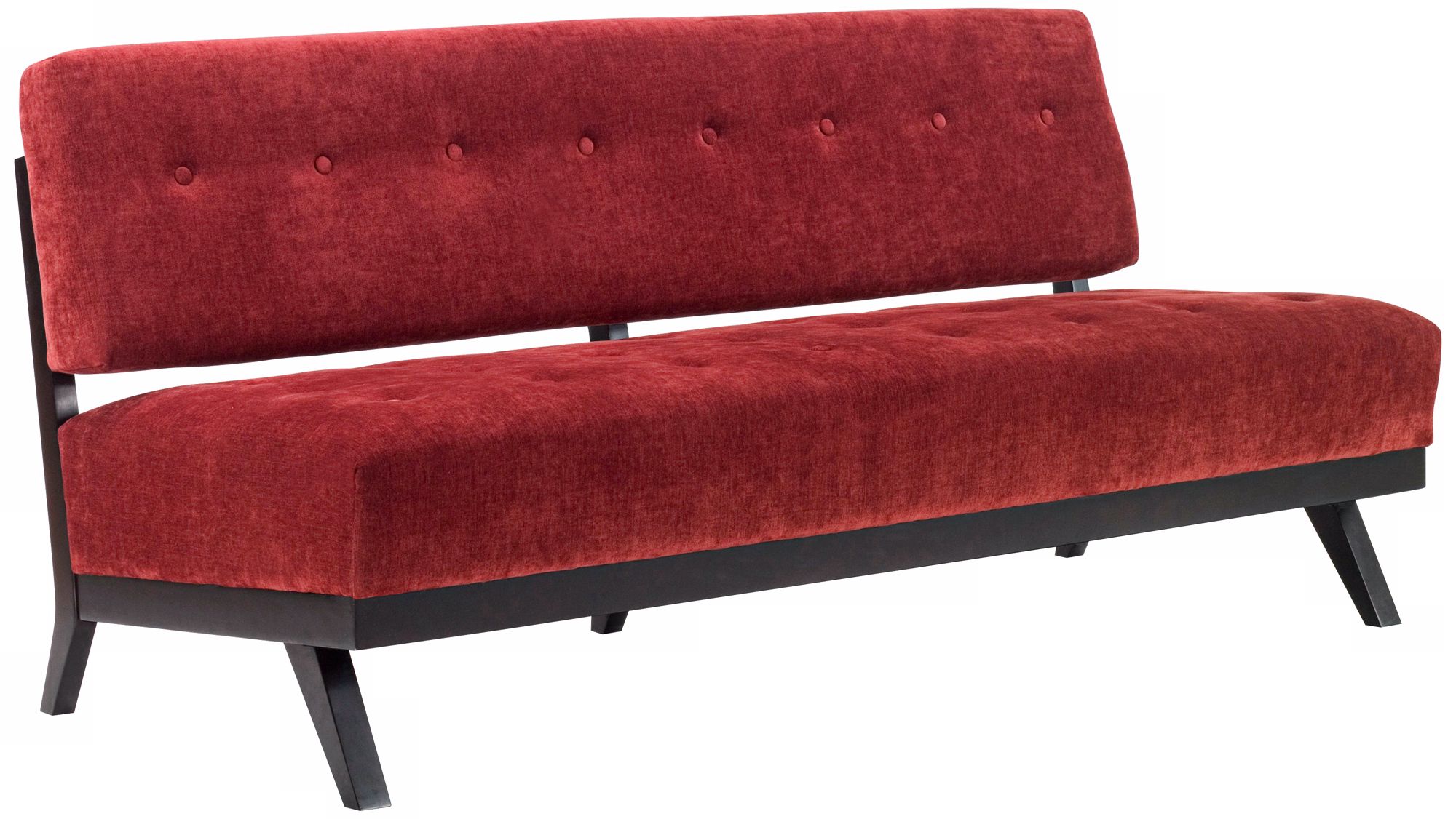Trace Collection Pimento Red Armless Sofa