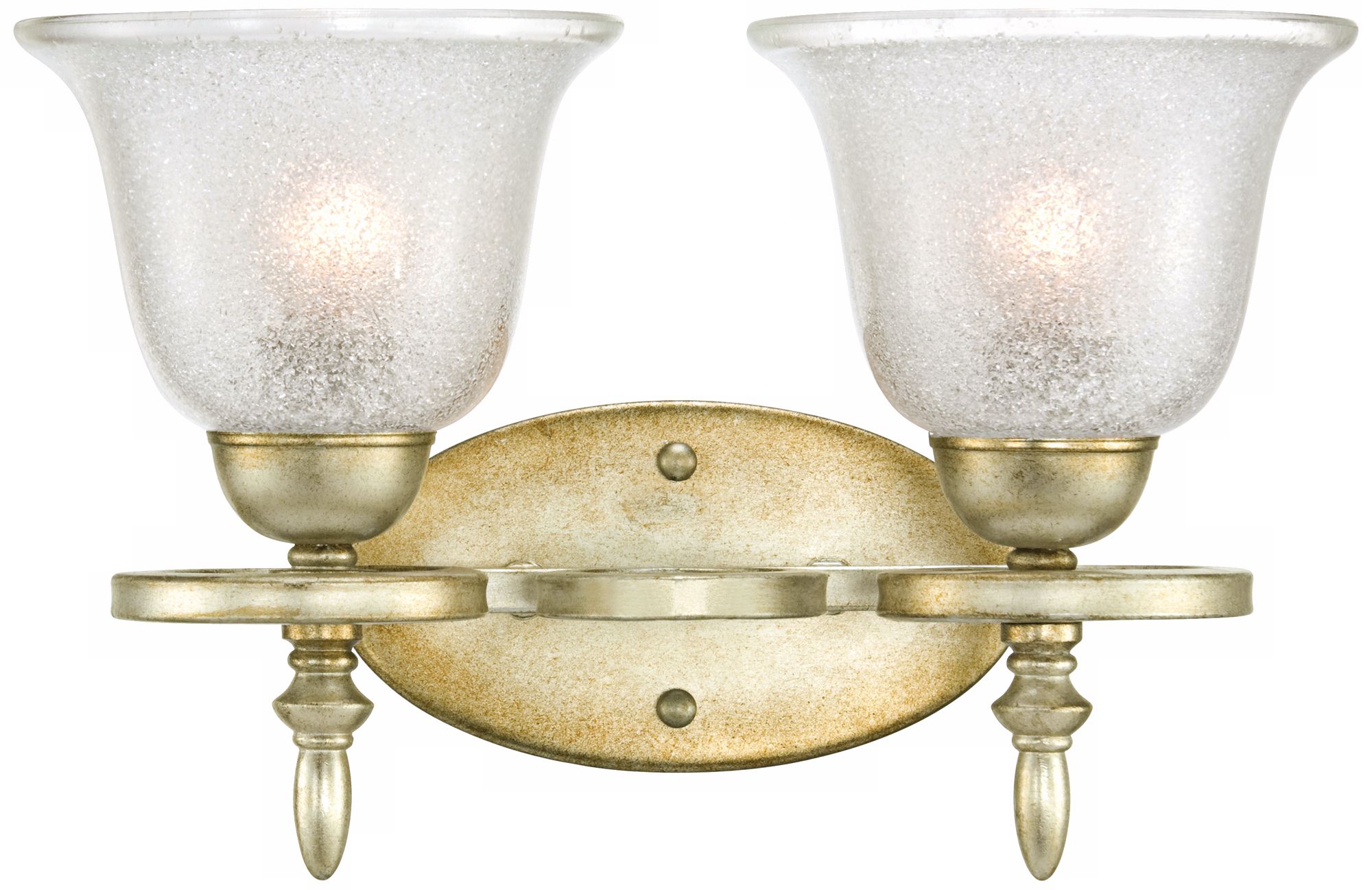Silver Swirl 10 3/4" Wide Bathroom Light Fixture