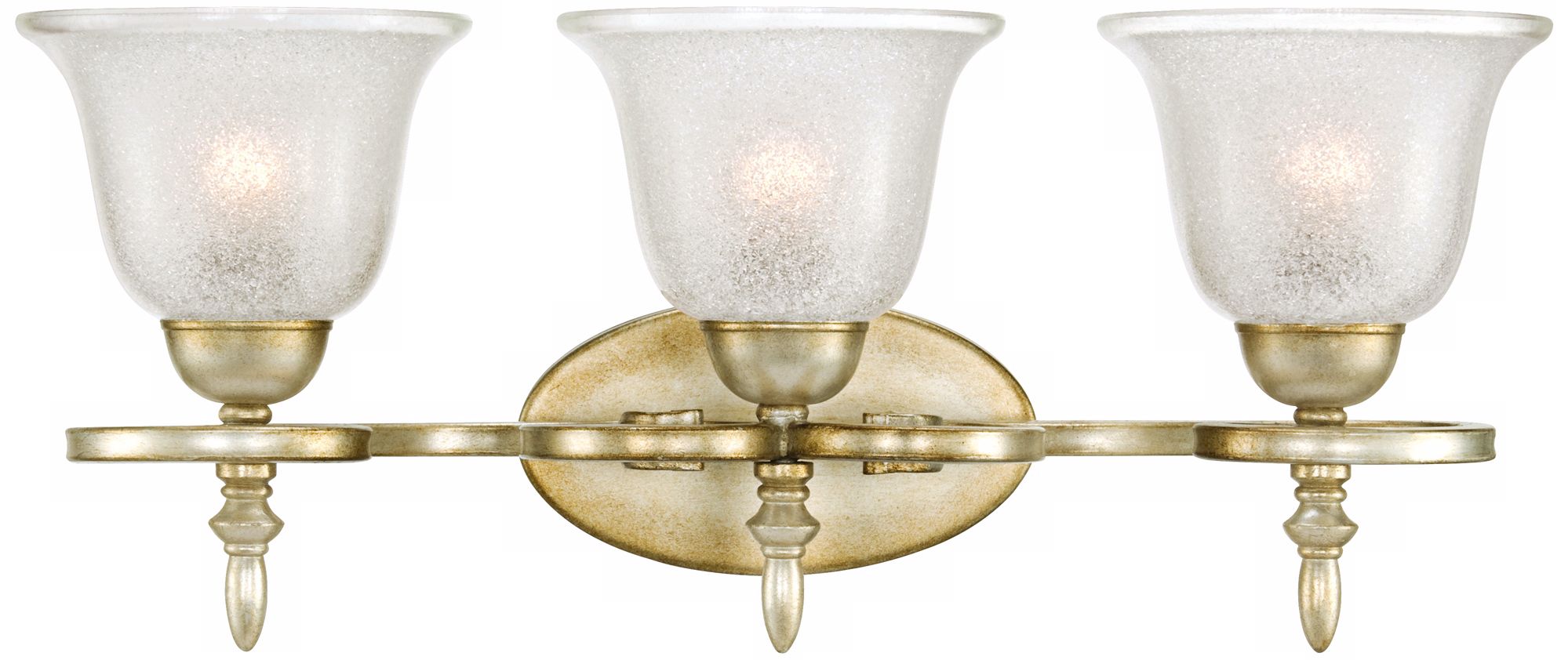 3 Light Silver Swirl 22 12 Wide Bathroom Light Fixture T3939