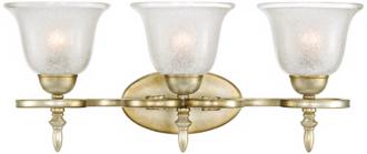 3 Light Silver Swirl 22 12 Wide Bathroom Light Fixture T3939