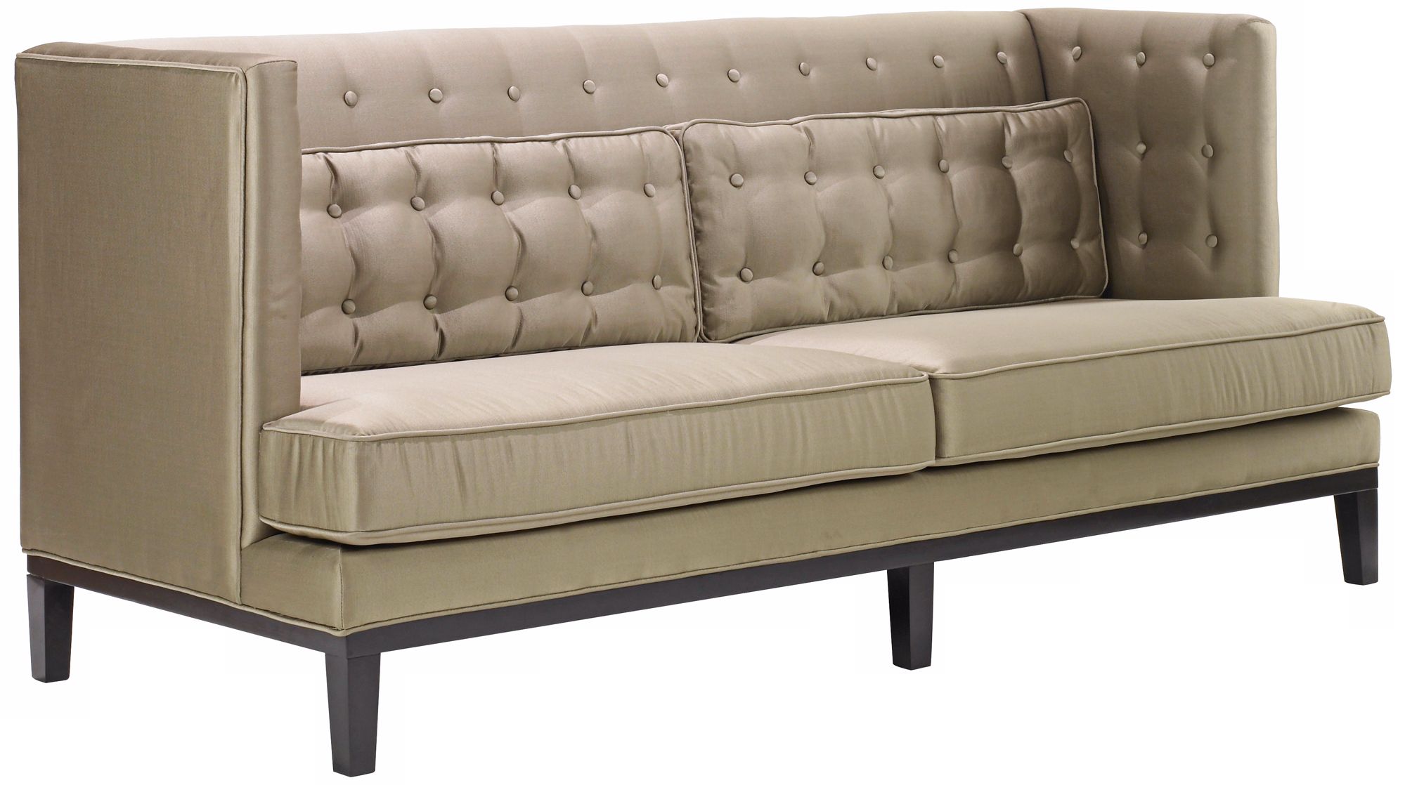 Noho Collection Champagne Satin Sofa