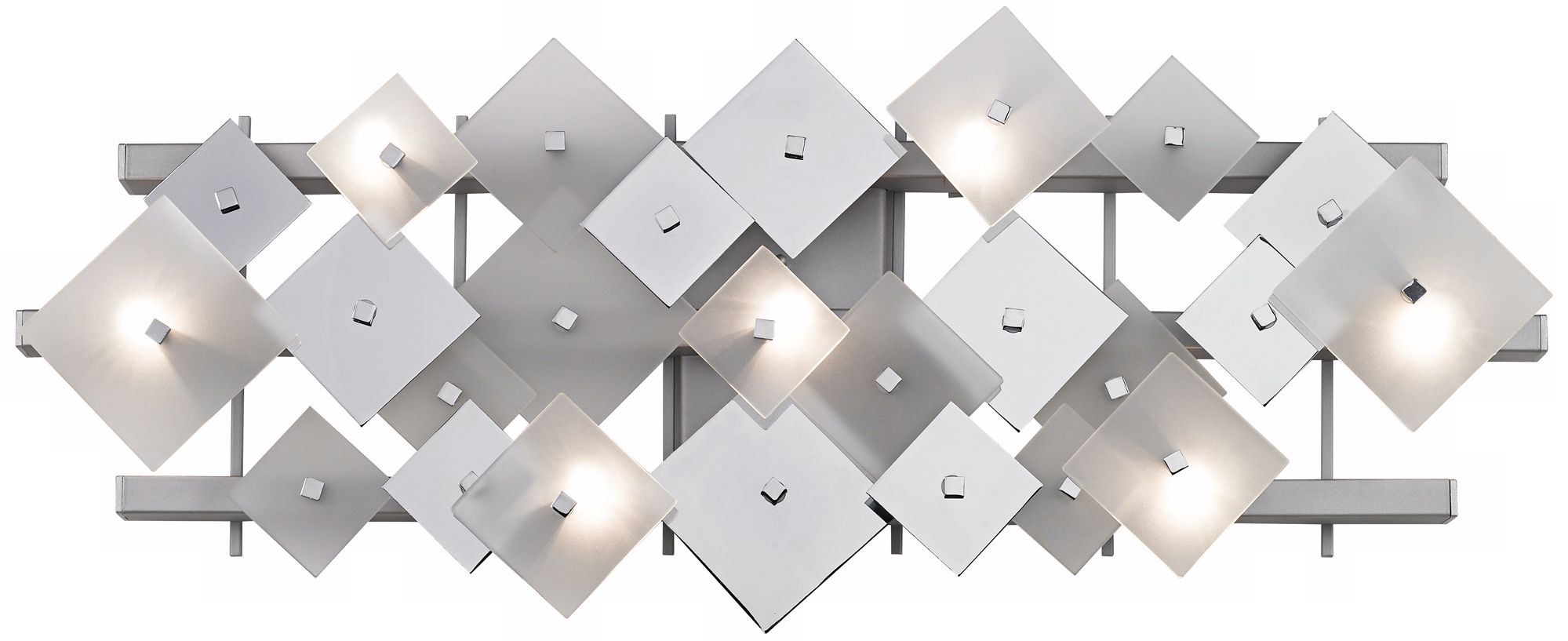 Possini Euro Random Square 31" Wide Halogen Bath Light