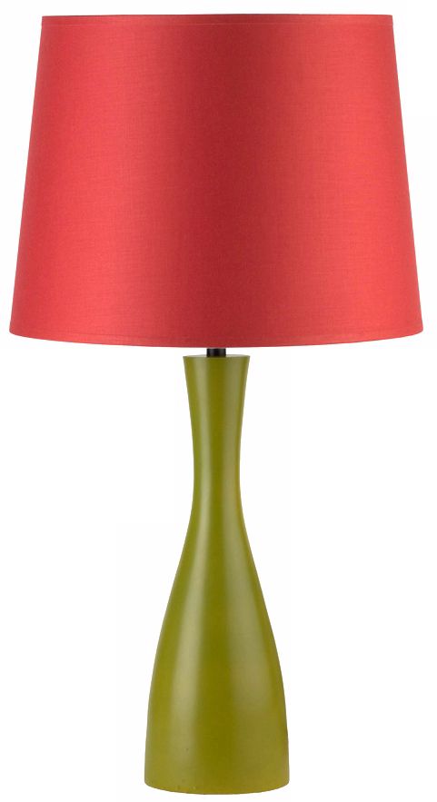 Lights Up! Burnish Chintz Shade Grass Oscar Table Lamp