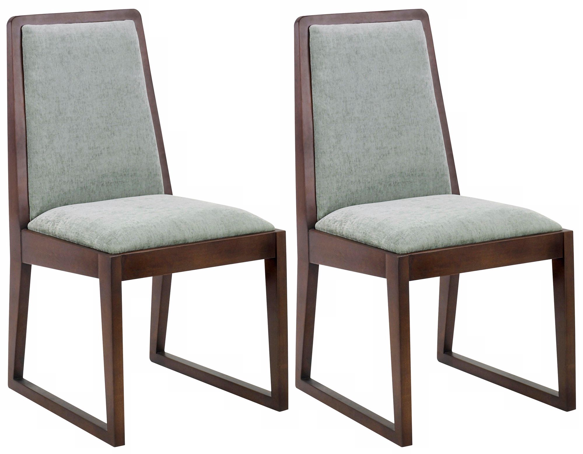 Set of 2 Oblique Collection Lagoon Side Chairs