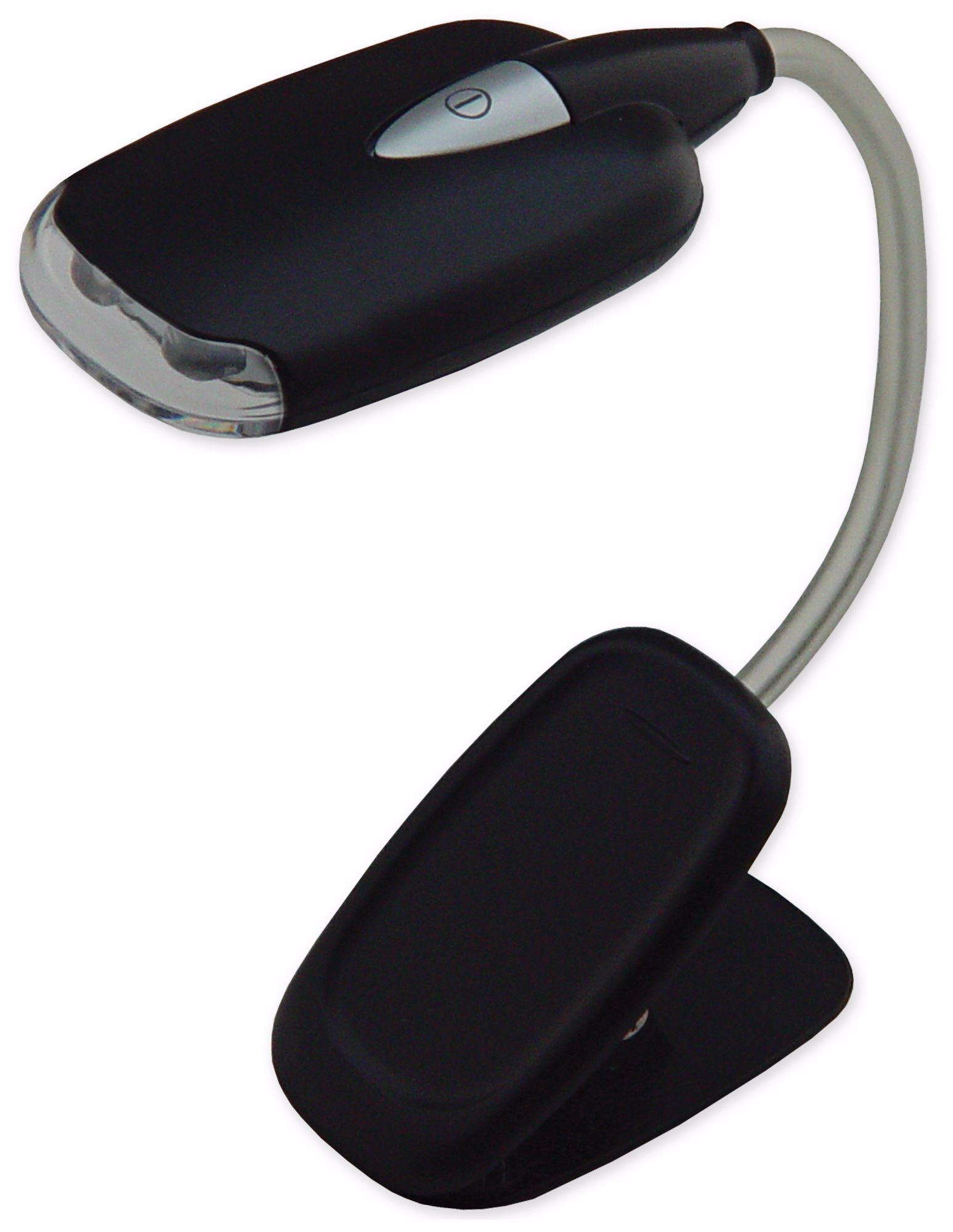 Black 2 LED Book Light With Clip T4158