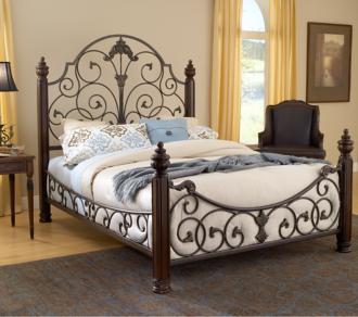 Hillsdale Gastone Black Gold Bed Cal King T4222