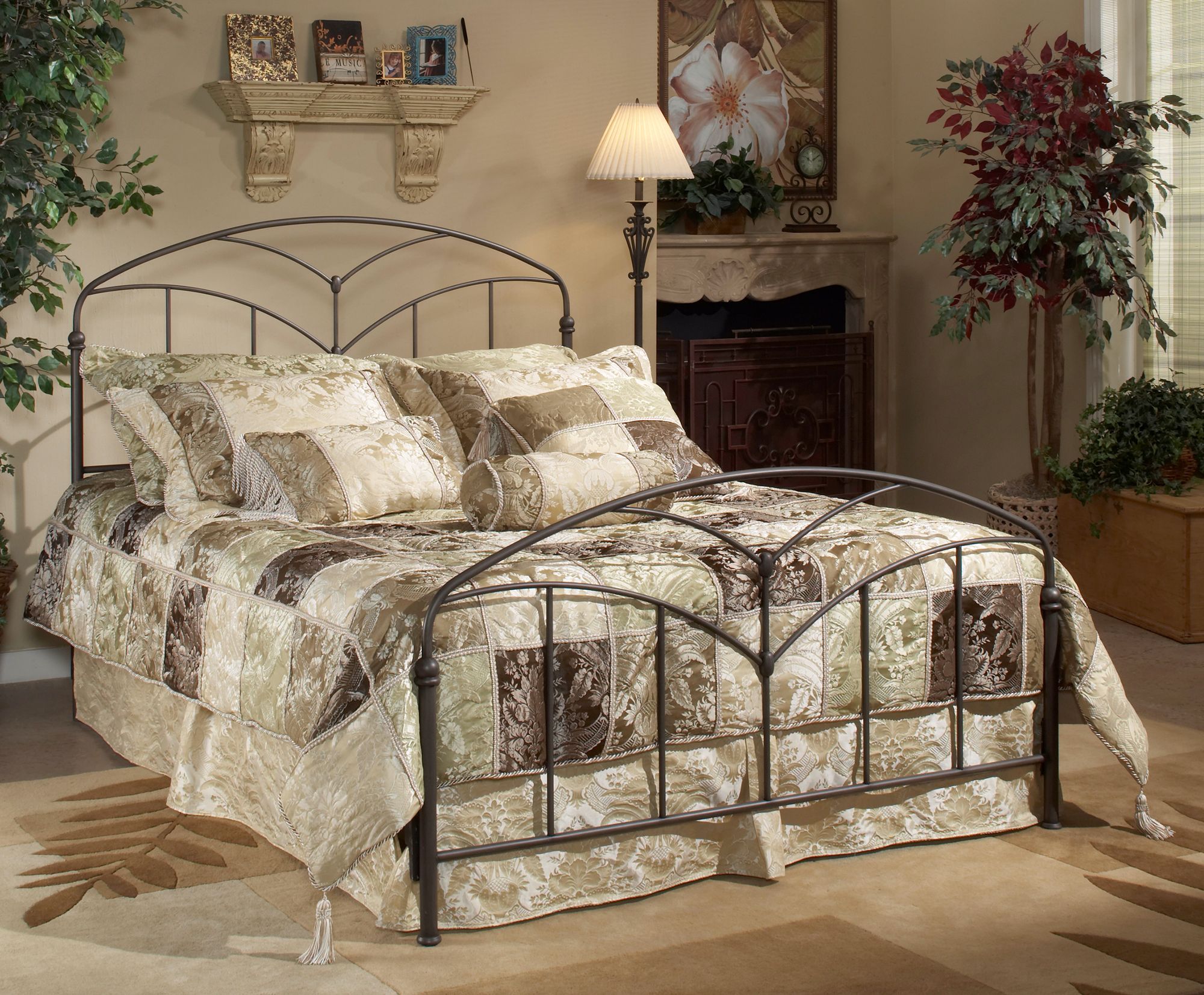 Hillsdale Marco Brown Steel Bed