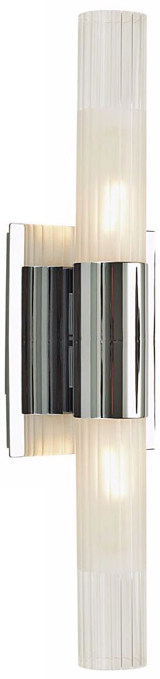 Alico Regato Duo 18 1/2" High Chrome Wall Sconce