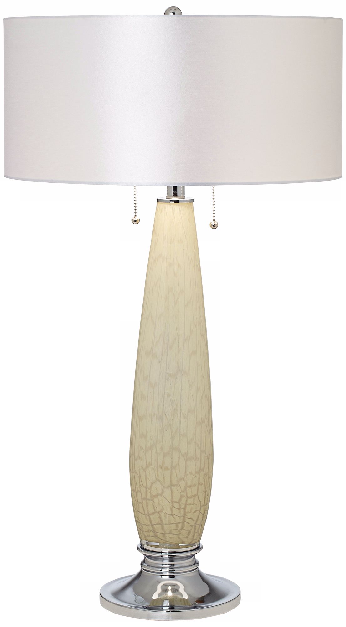 Possini Euro Design Art Glass Tapered Column Table Lamp