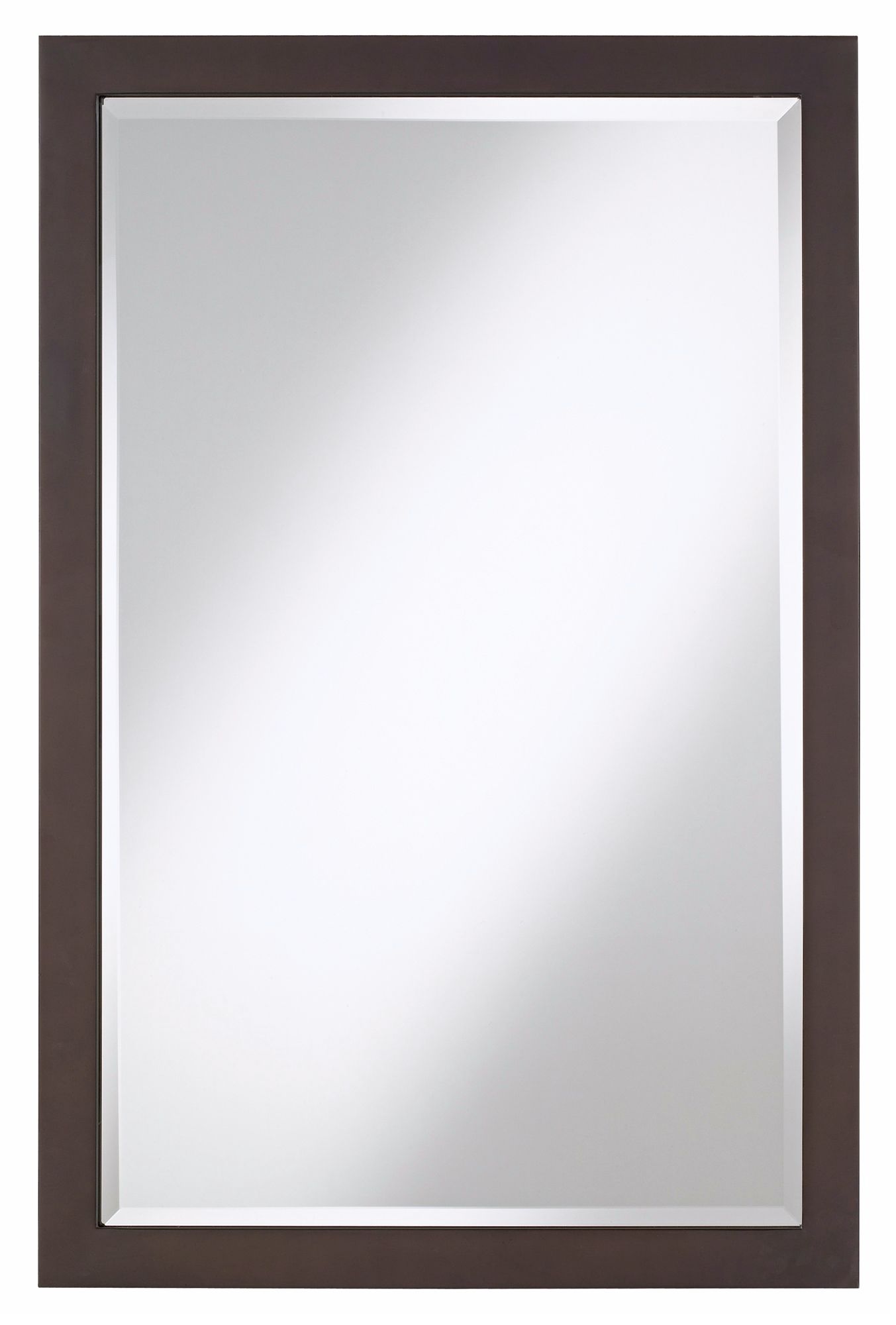 Possini Euro Bronze Rectangular Metal 33" High Wall Mirror