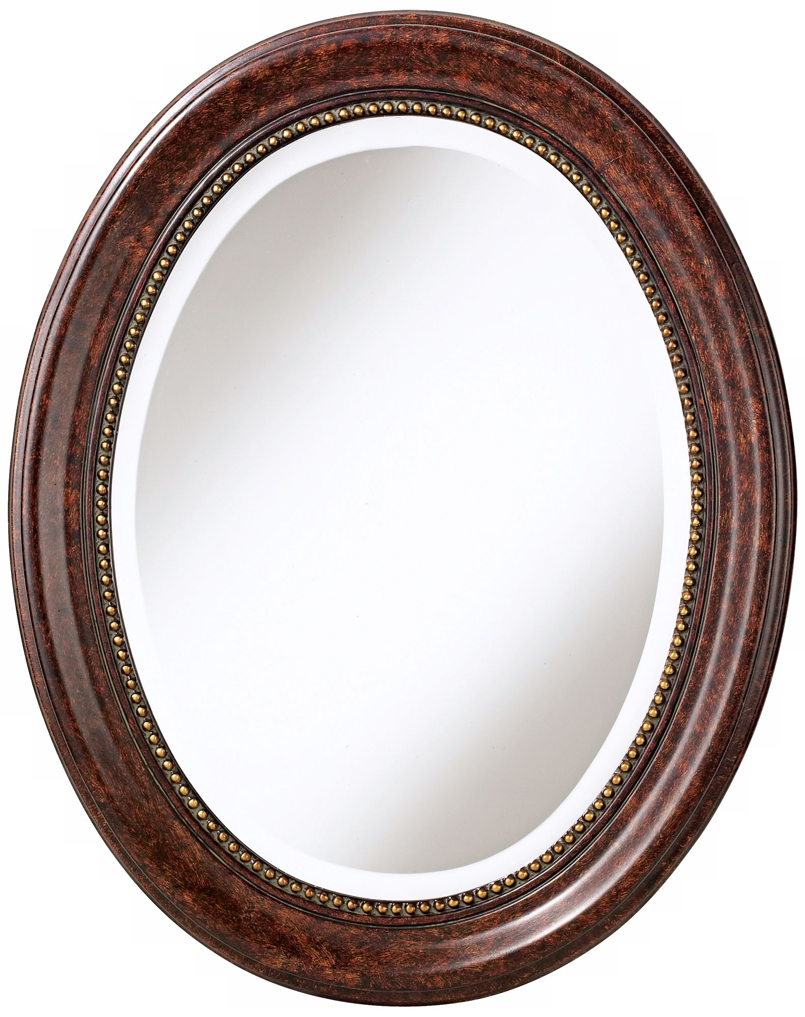 Russet Brown Oval 29 34 High Wall Mirror T4629