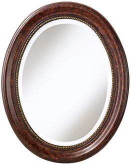 Russet Brown Oval 29 34 High Wall Mirror T4629