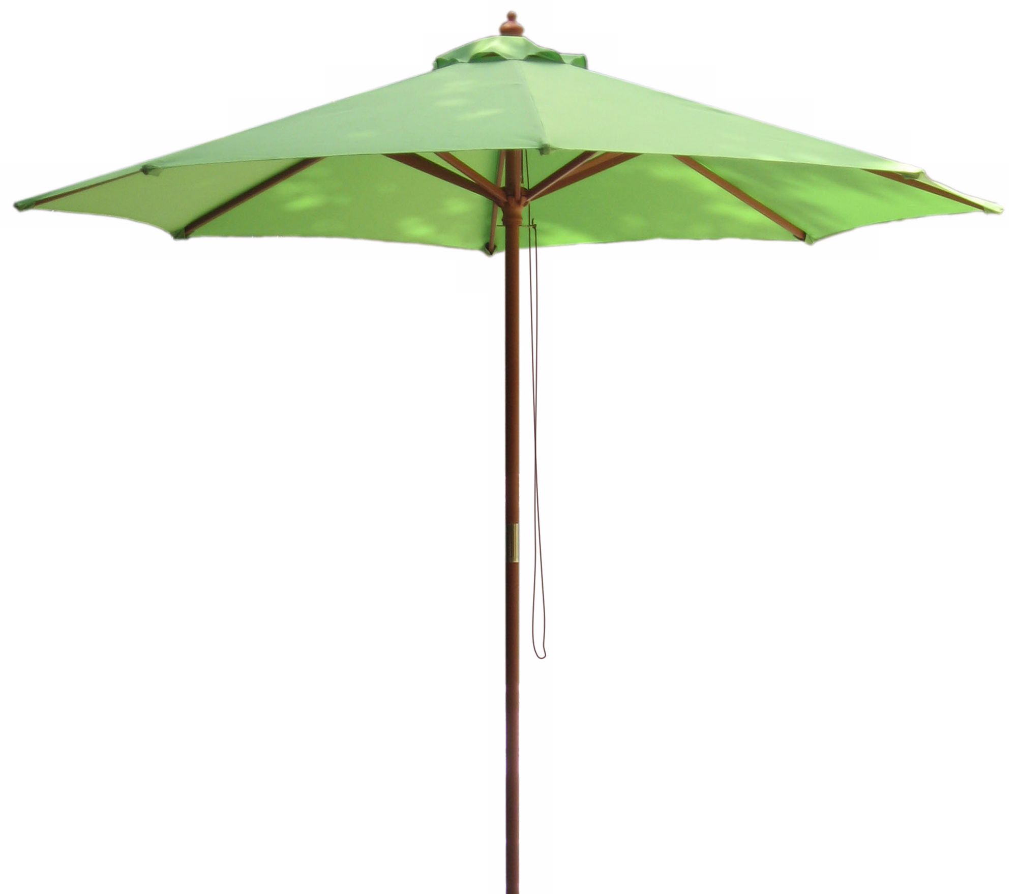 Lime Green Market Umbrella with Wooden Pole