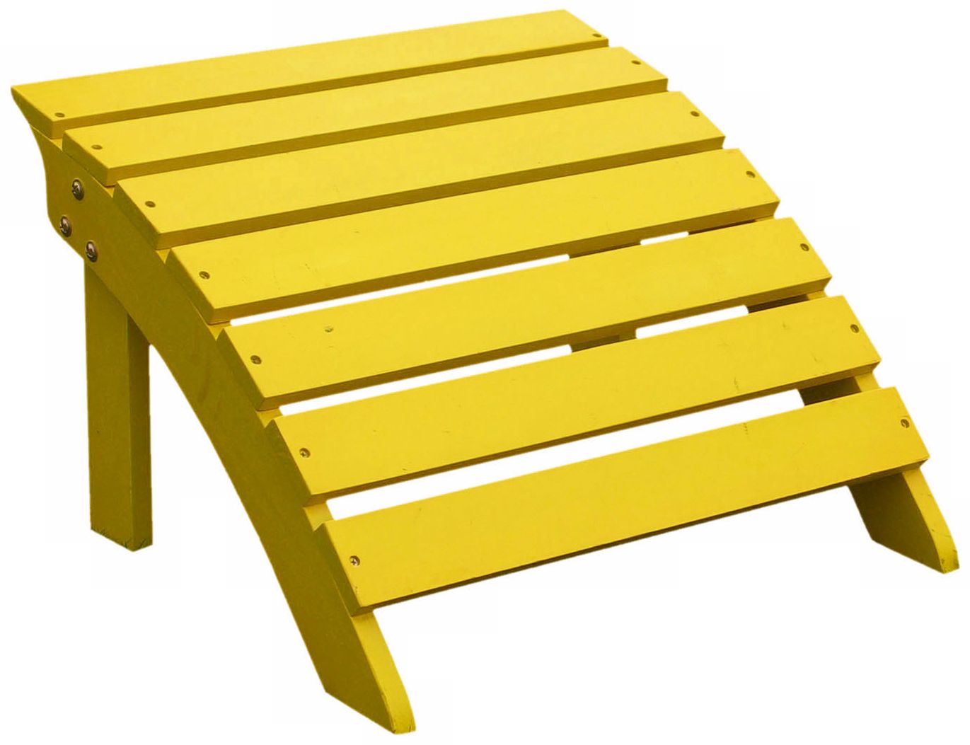 Adirondack Yellow Finish Wood Footrest