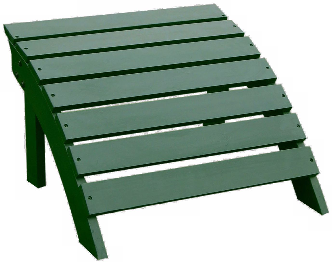 Adirondack Hunter Green Finish Wood Footrest