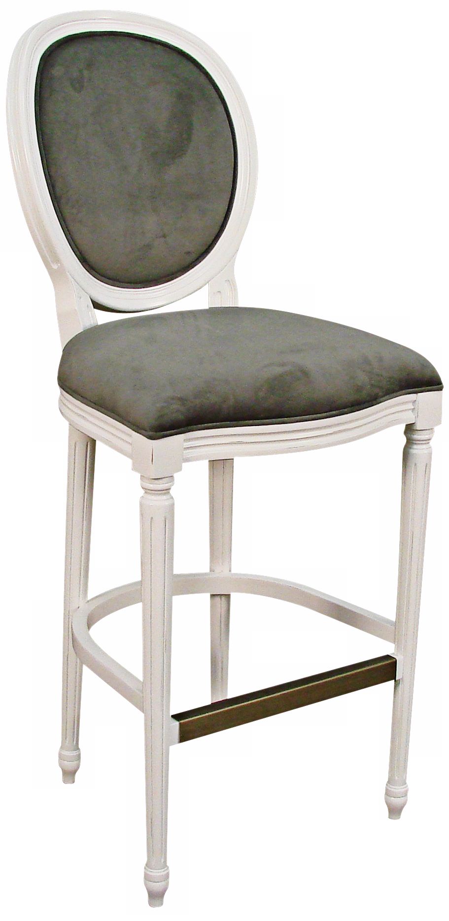 American Heritage Dante White 30" High Bar Stool