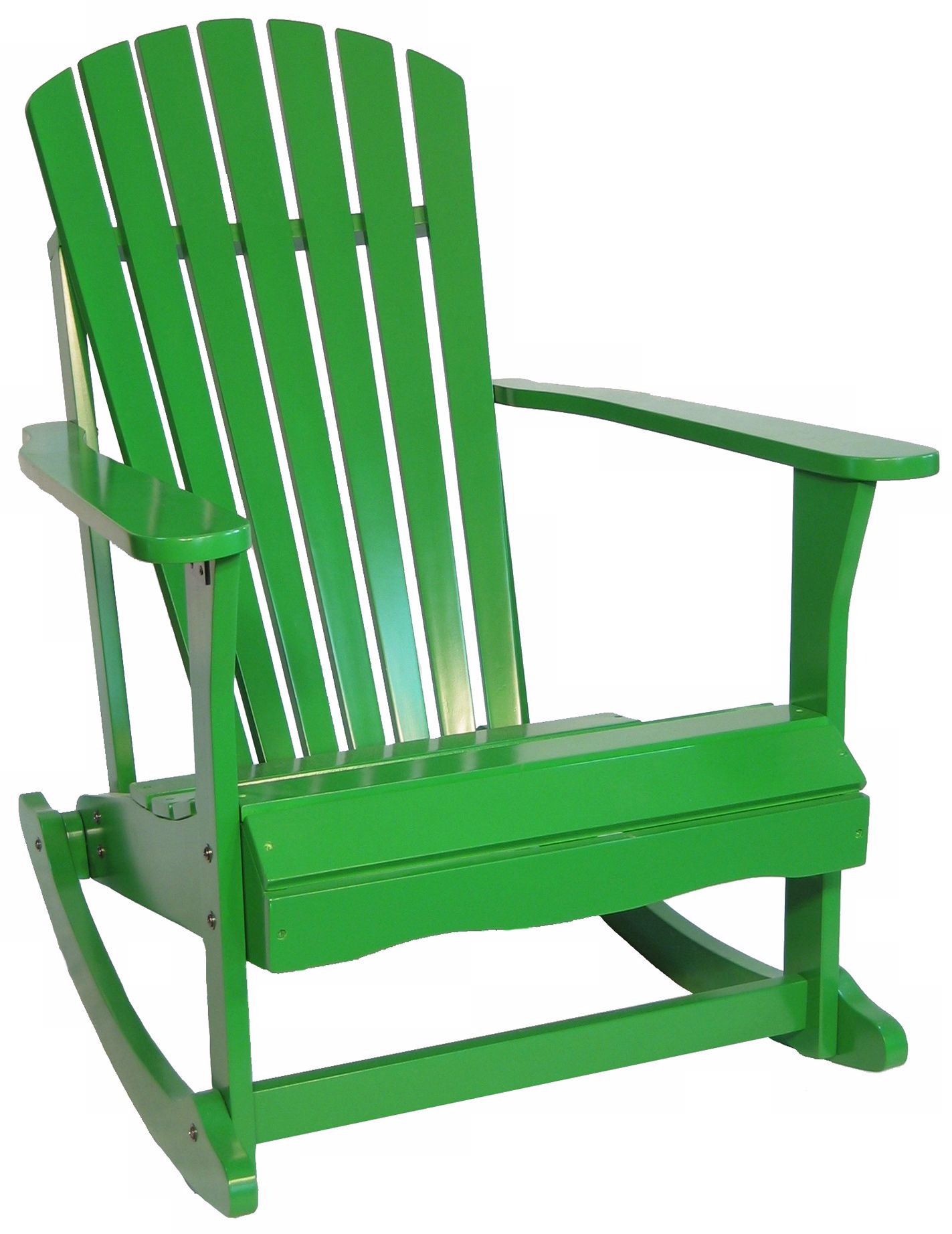 Adirondack Tropical Green Finish Solid Wood Rocker Chair