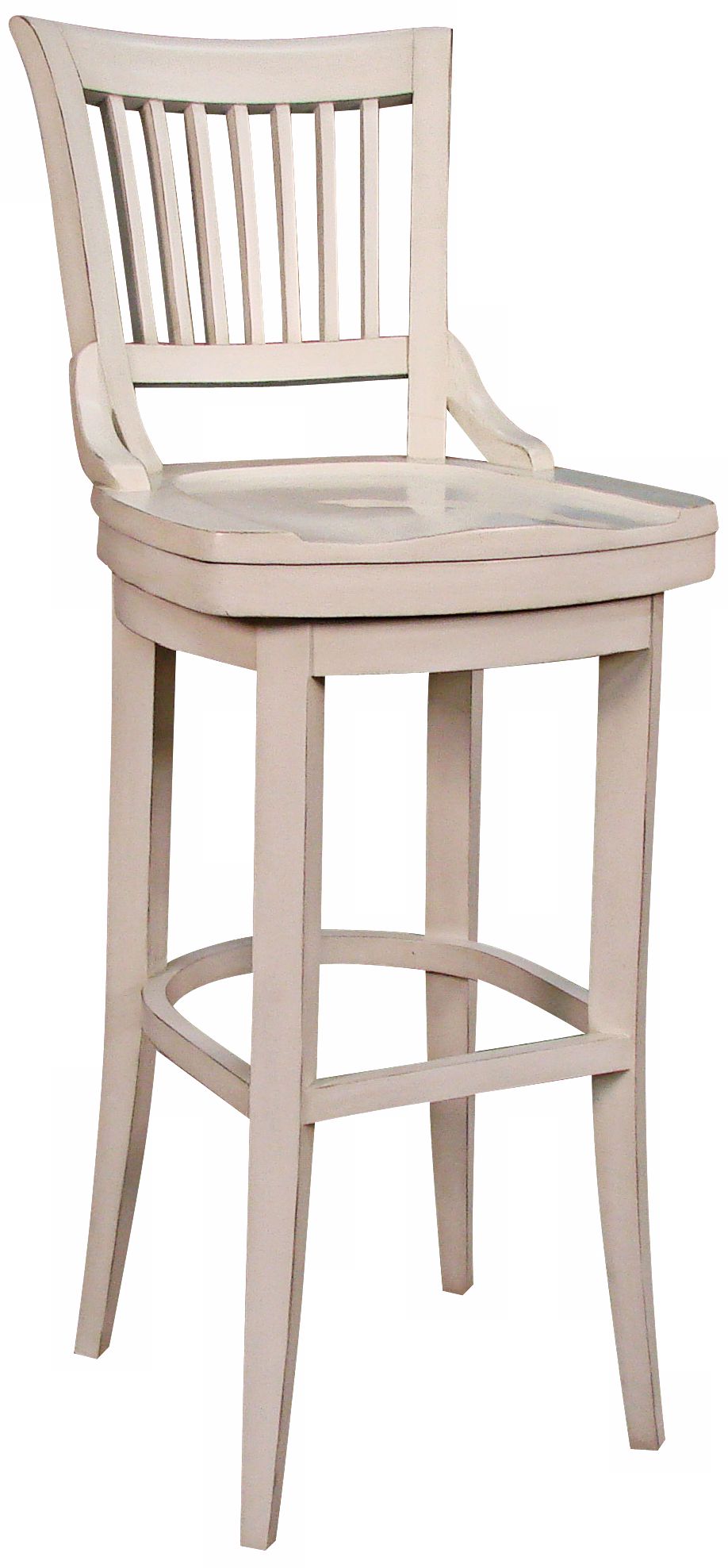 American Heritage Liberty White 30" High Swivel Bar Stool
