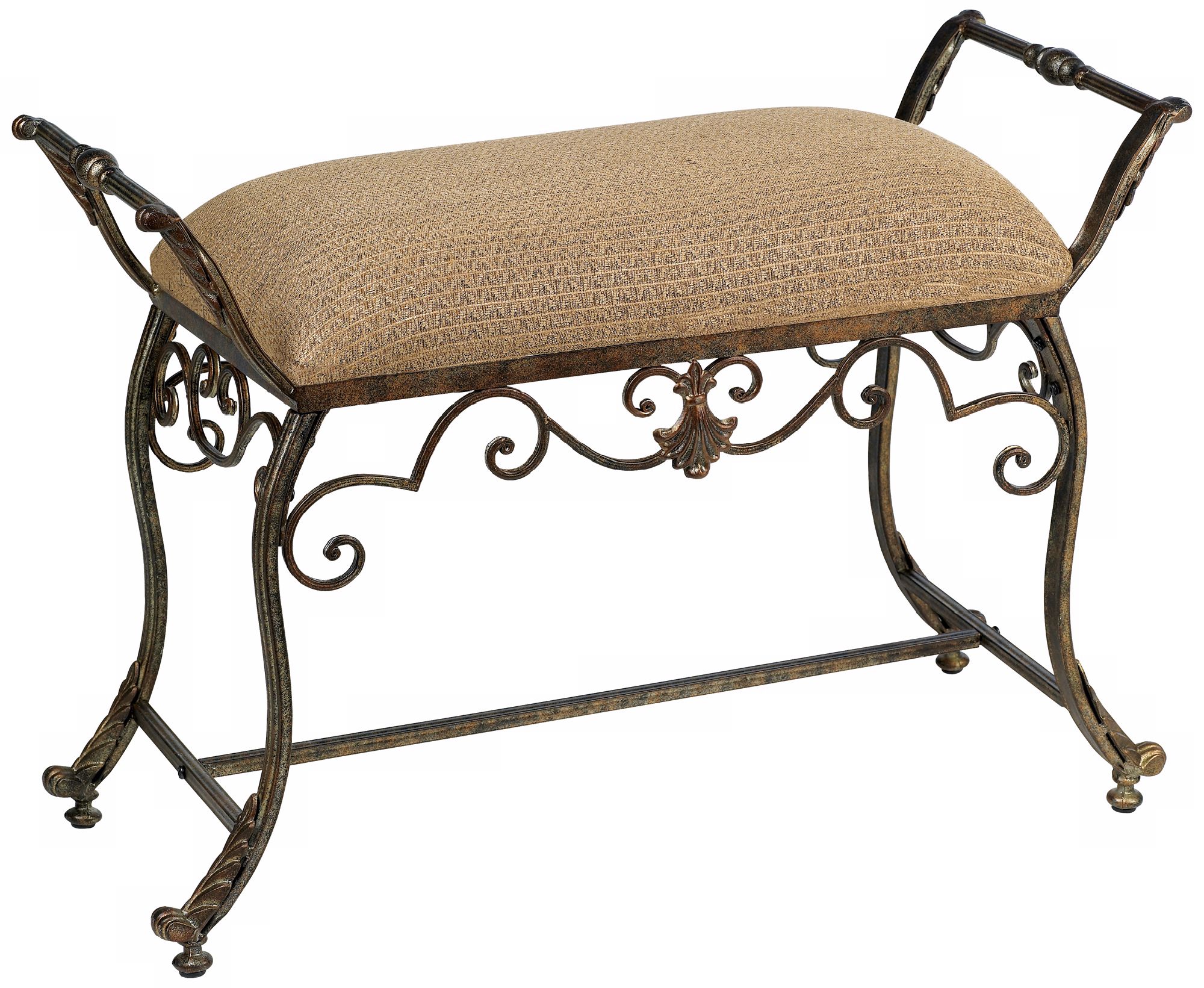 Suzanna Iron Swirl Bench