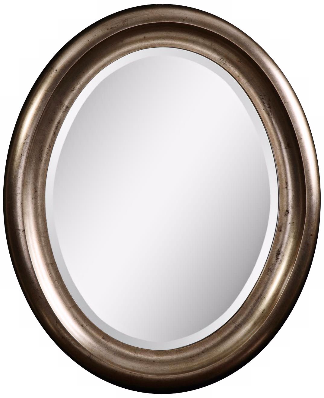 Uttermost Niles Silver 36" High Oval Wall Mirror