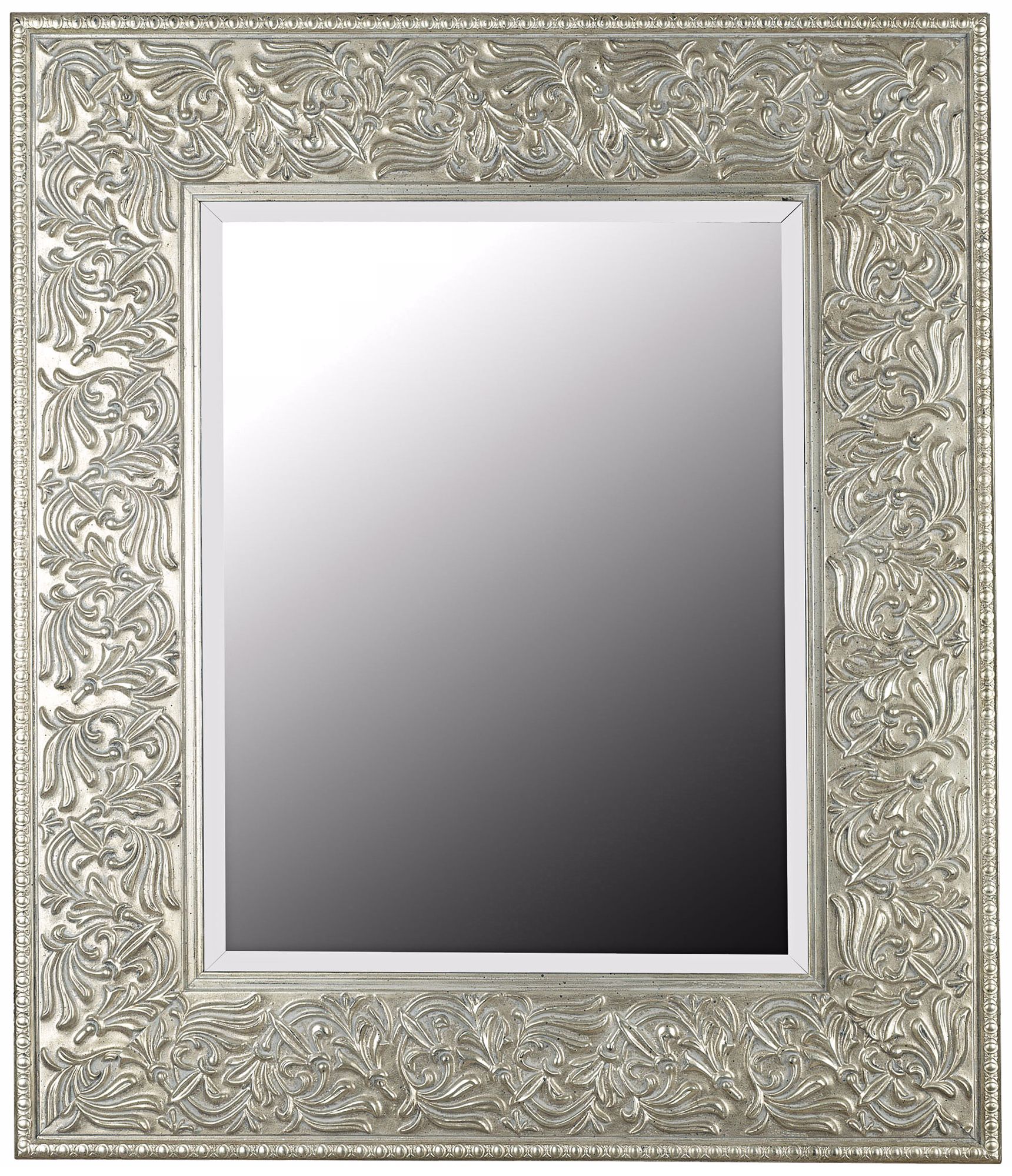 Broussard Antique Silver 41" High Wall Mirror