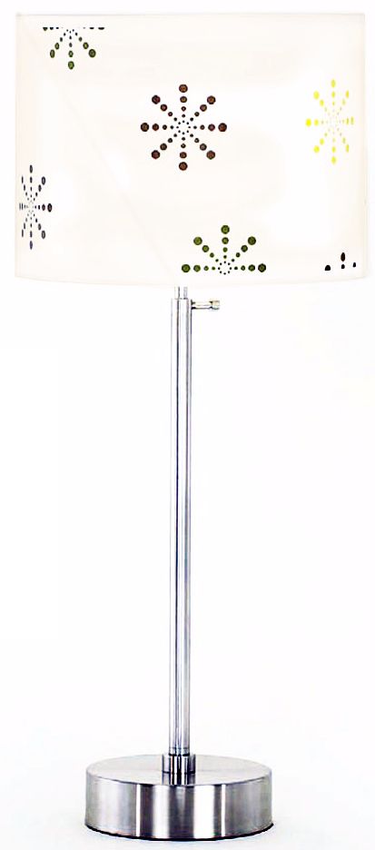 Lights Up! Cancan Snowflake Adjustable Height Table Lamp