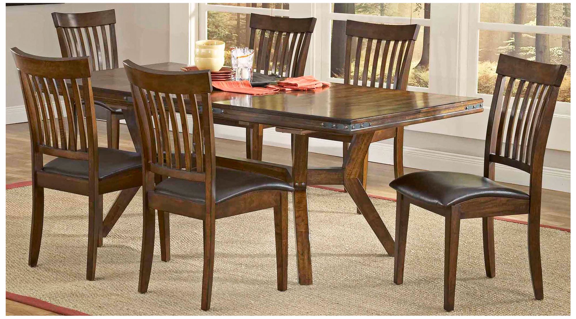 Hillsdale Arbor Hill Collection 7 Piece Dining Set