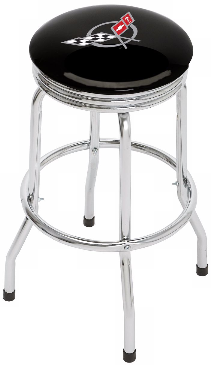 Corvette Single Ring Retro Bar Stool T5489