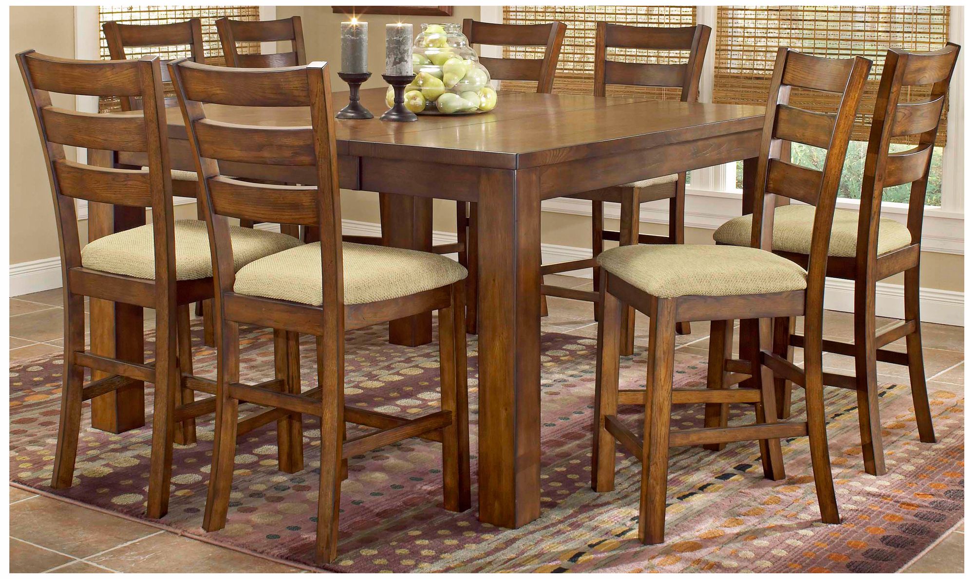 Hillsdale Hemstead Counter Height 9 Piece Dining Set