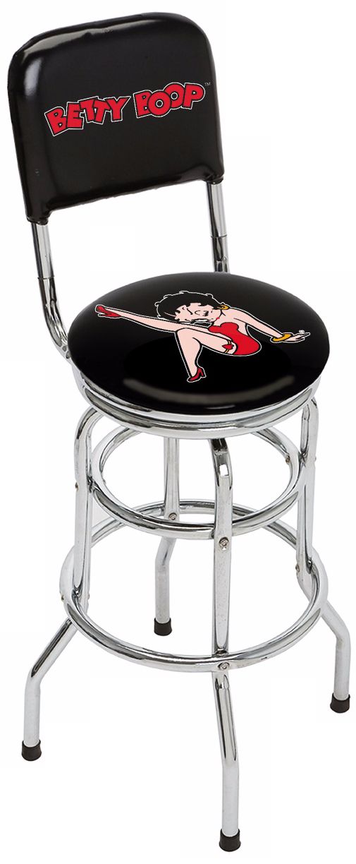 Betty Boop Retro Backrest Bar Stool (T5594)