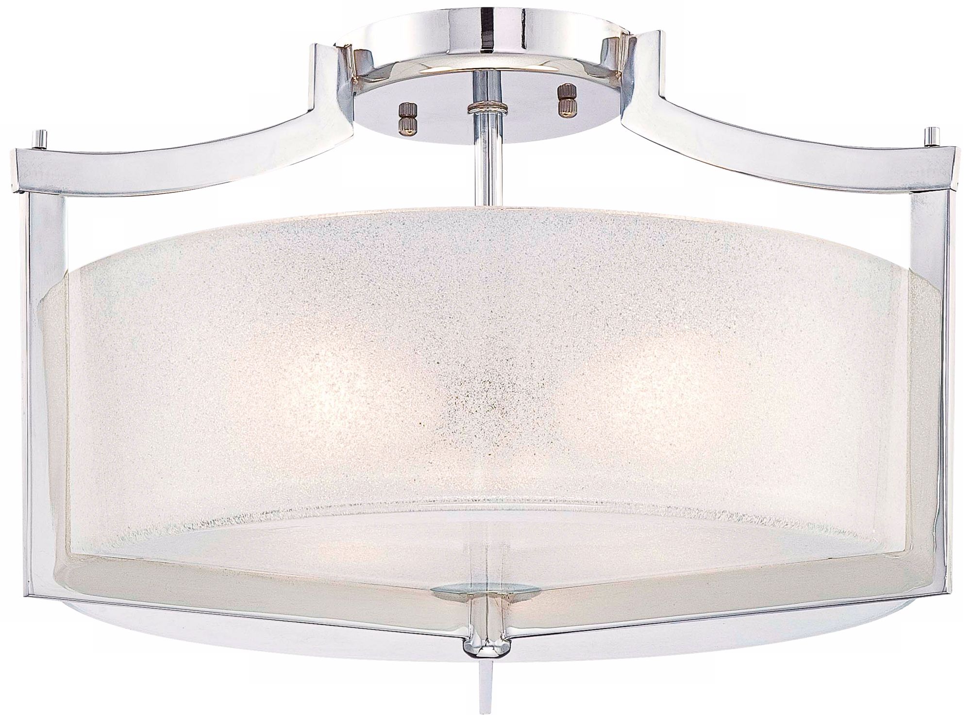 Minka Lavery Carte 17" Wide Semi Flush Ceiling Light