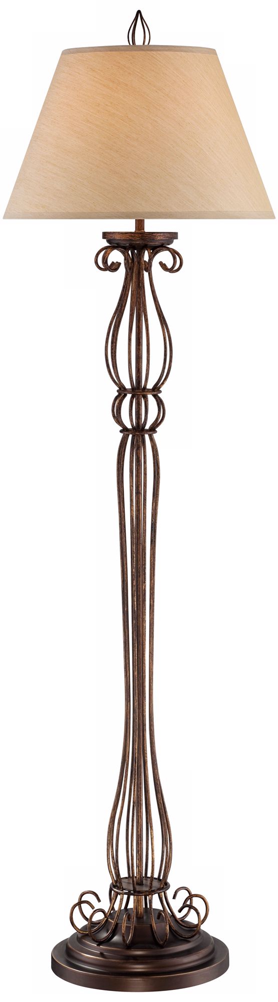 Copper Bronze French Wire Floor Lamp