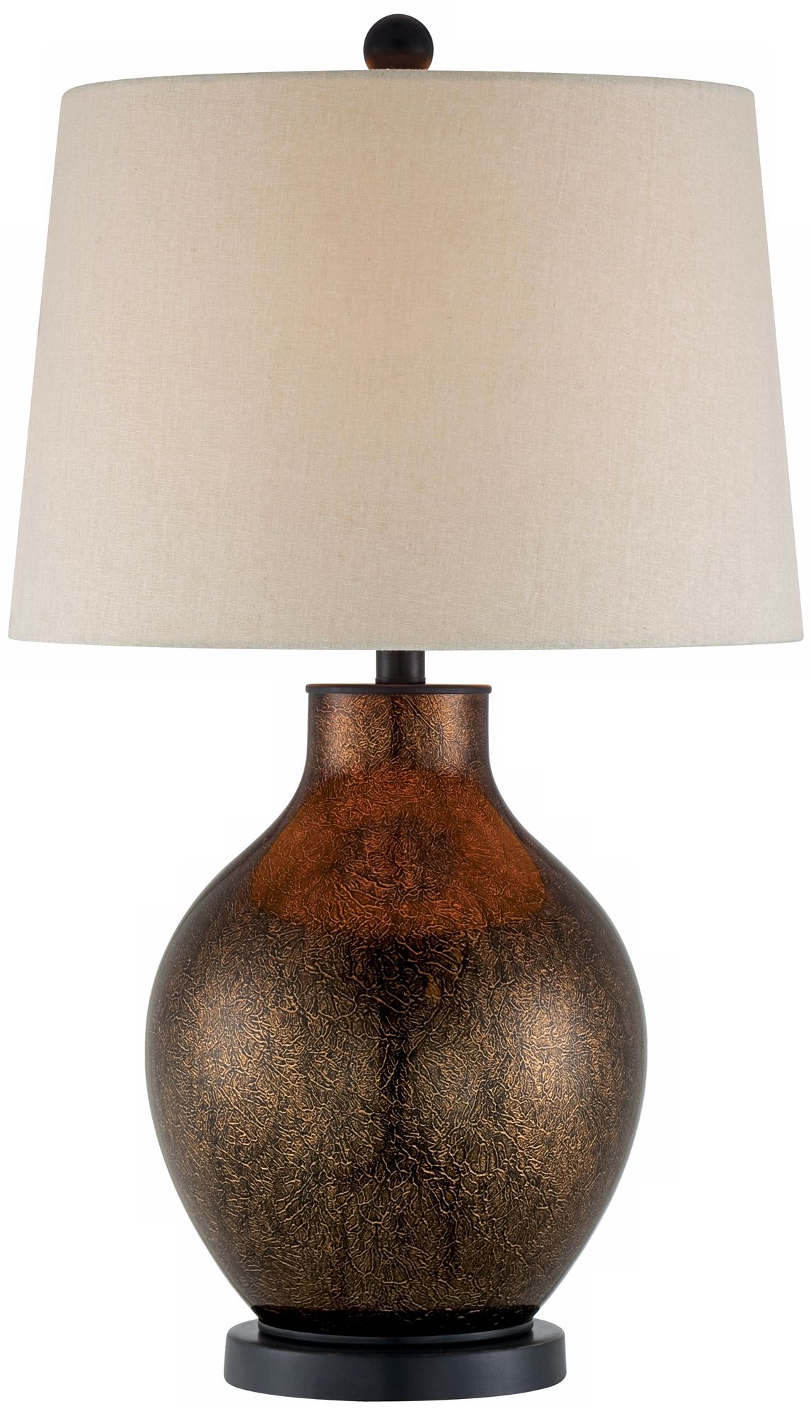 Copper Crackle Glass Jug Base Table Lamp