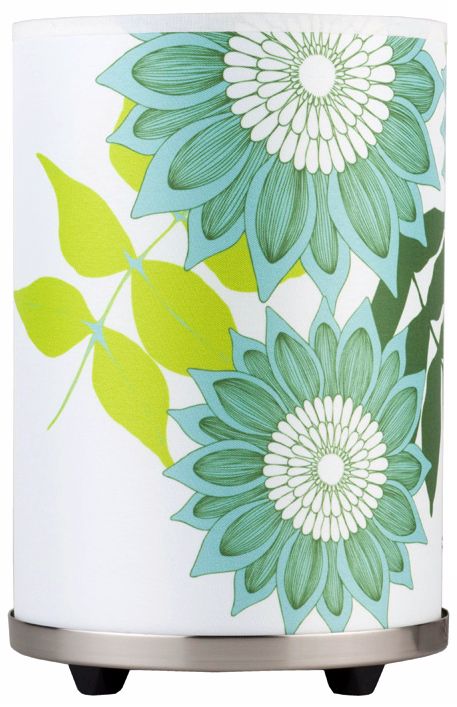 Lights Up! Meridian Small Anna Green Accent Table Lamp