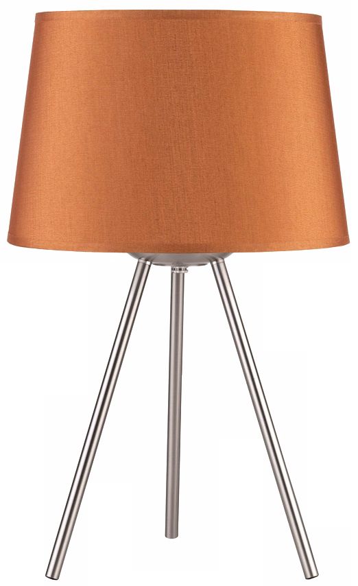 Lights Up! Weegee Small Gold Silk Glow 20" High Table Lamp
