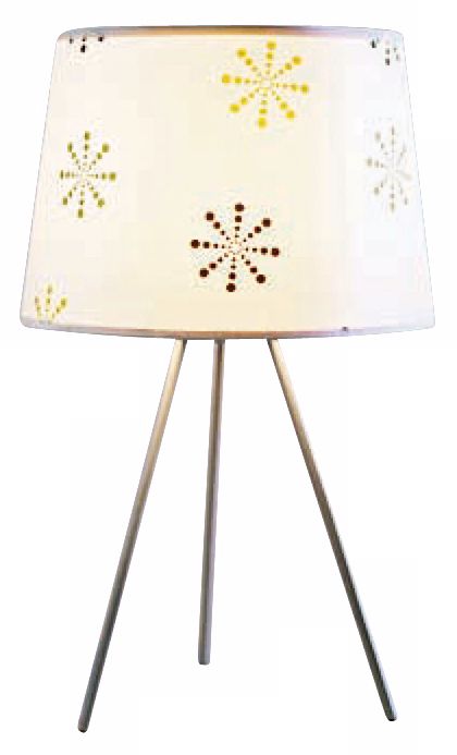 Lights Up! Weegee Small Snowflake 20" High Table Lamp