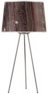 Lights Up Weegee Faux Bois Dark 27 High Table Lamp T6046