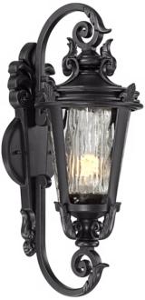 Casa Marseille 21 12 High Black Outdoor Wall Light T6227