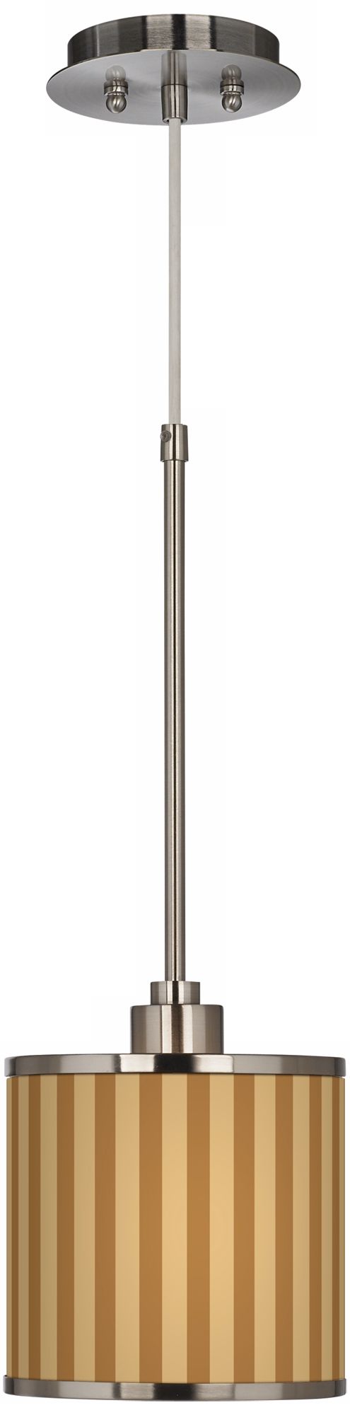 Vertical Parallels Giclee Glow Mini Pendant Light
