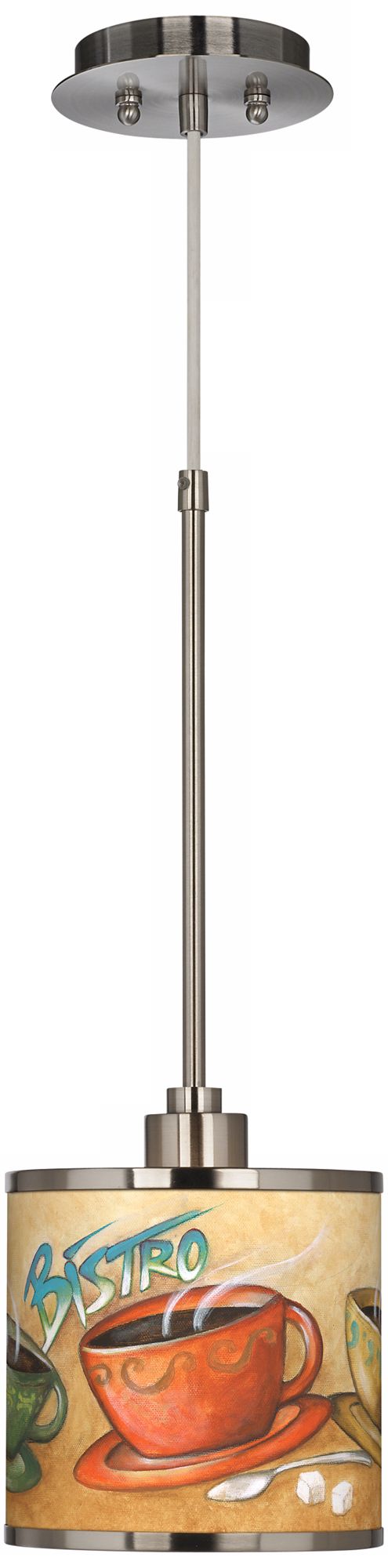 Cafe Bistro Giclee Glow Mini Pendant Light