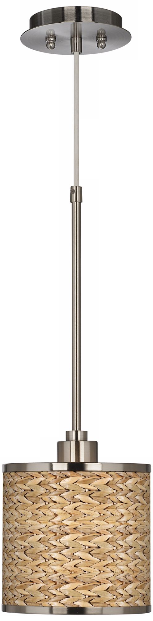 Seagrass Giclee Glow Mini Pendant Light