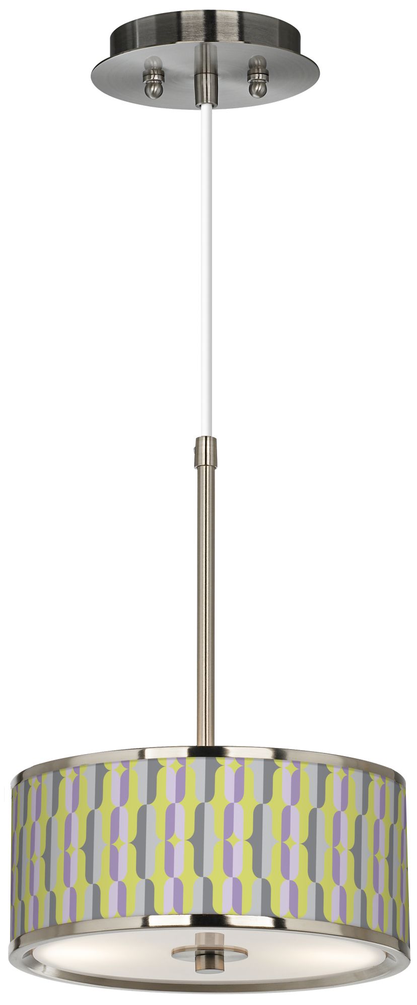 Side By Side Giclee Glow 10 1/4" Wide Pendant Light