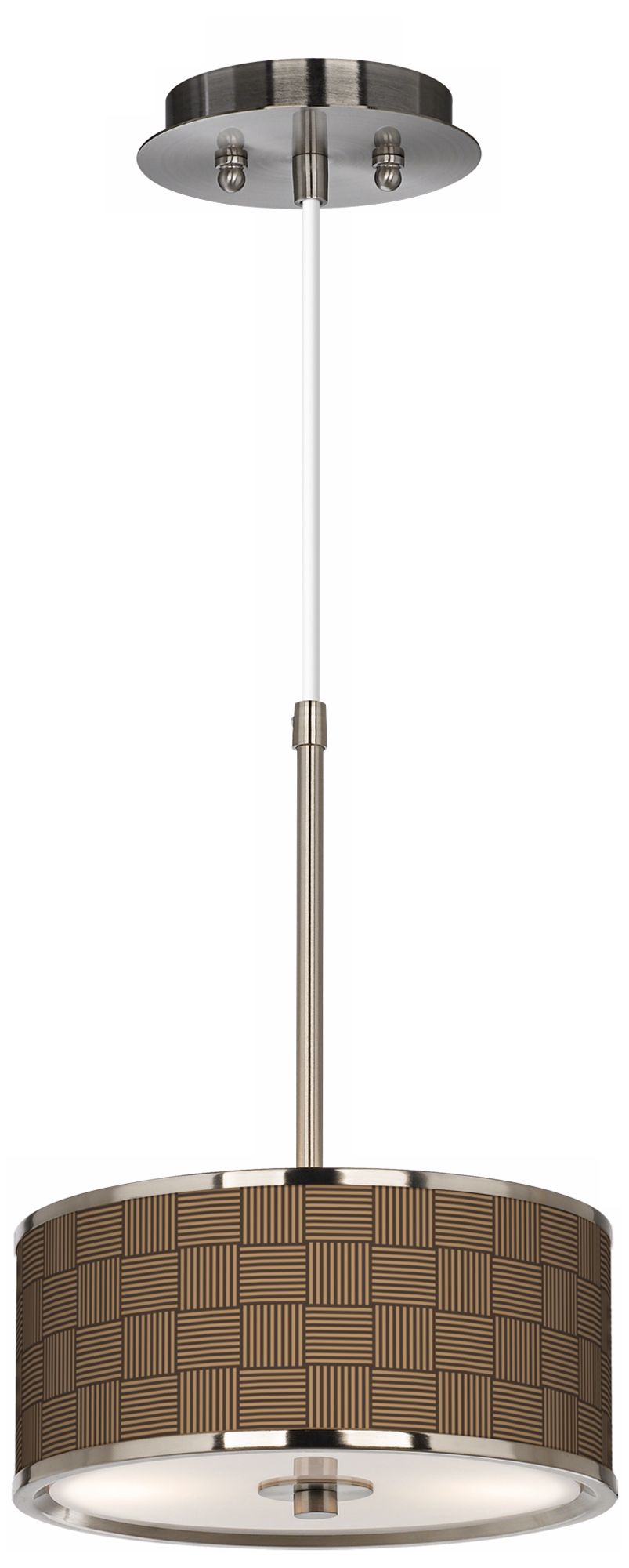 Crisscross Giclee Glow 10 1/4" Wide Pendant Light