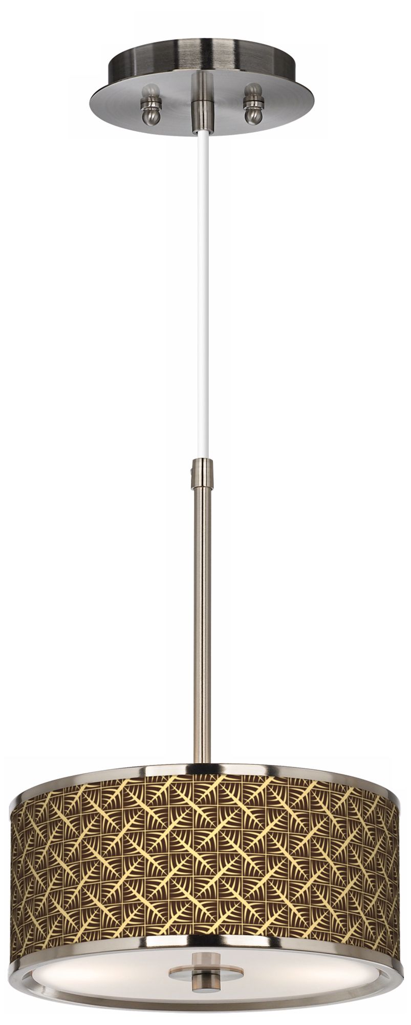 Tan Wailia Giclee Glow 10 1/4" Wide Pendant Light