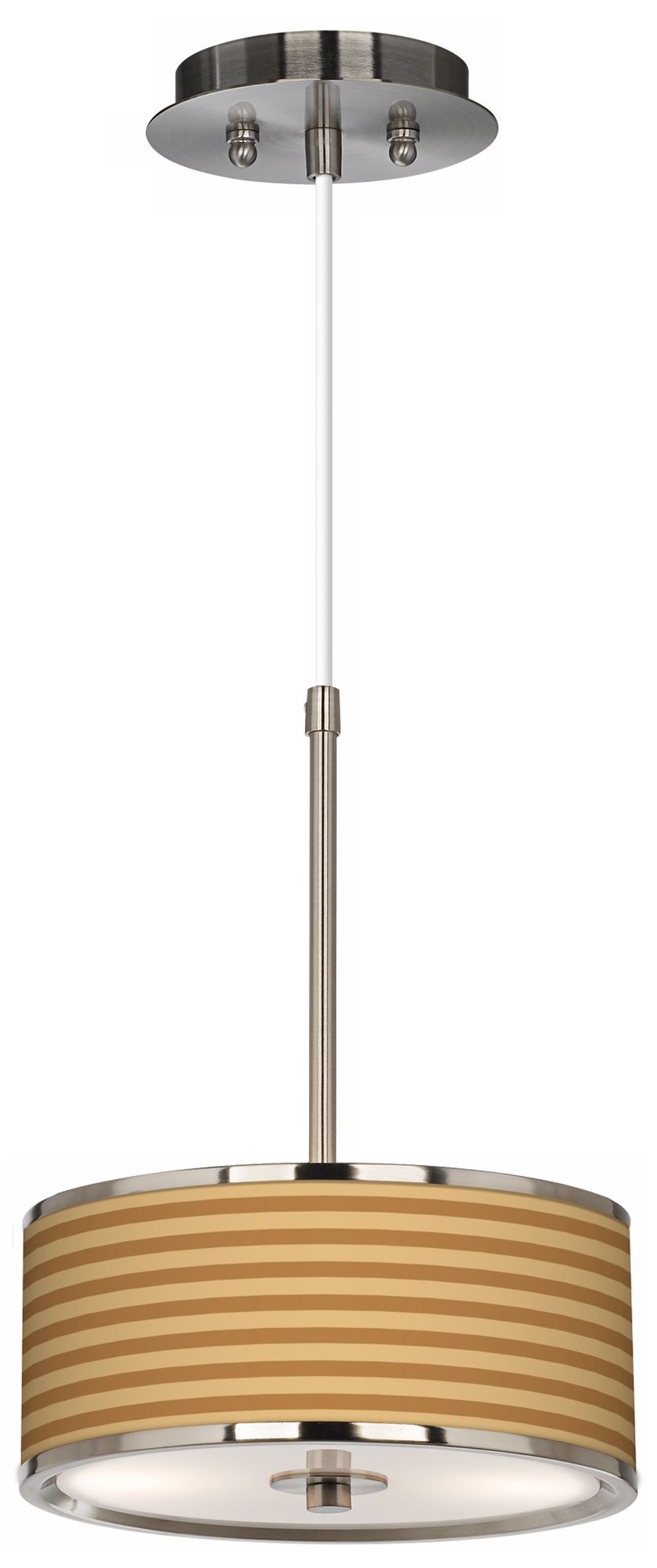 Butterscotch Parallels Giclee Glow 10 1/4" Pendant Light