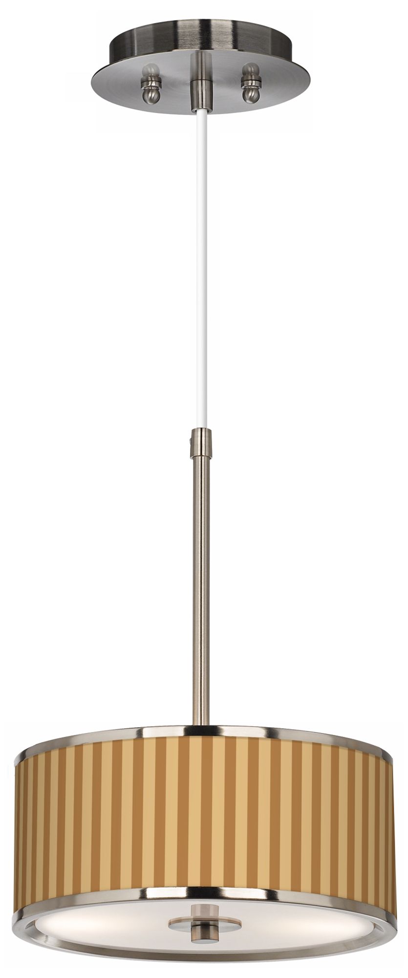Butterscotch Vertical Giclee Glow 10 1/4" Wide Pendant Light